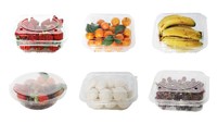 Op Maat Gemaakte Print Wegwerp Pla Lege Food Container Box Clamshell Ontwerp Sabotage Evident Veilig Slot Voor Cookie Fruit Blister
