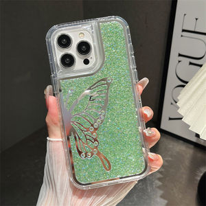 Funda de teléfono de mariposa de diamante a prueba de golpes 3 en 1 de gama alta de alta calidad para <span class=keywords><strong>Realme</strong></span> note50 C53 N53 - Product Image 2