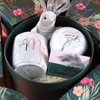 Boîtes cadeaux personnalisées en carton à deux pièces avec couvercle et base, avec sacs cadeaux pour l'emballage de cadeaux cosmétiques