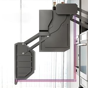 Estante Ajustable <span class=keywords><strong>para</strong></span> <span class=keywords><strong>Estantes</strong></span> Superiores, Sistema <span class=keywords><strong>de</strong></span> Elevación Automático <span class=keywords><strong>de</strong></span> Doble Capa <span class=keywords><strong>para</strong></span> Gabinetes <span class=keywords><strong>de</strong></span> <span class=keywords><strong>Cocina</strong></span>, Cesta Elevadora <span class=keywords><strong>de</strong></span> Almacenamiento - Product Image 6