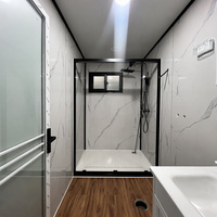 Maison préfabriquée modulaire pliable personnalisée avec salle de bain, ignifuge et isolée, pour projet de logement résidentiel