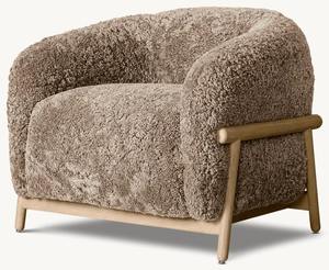 Sillón Moderno Minimalista, Tapizado en Tela, Respaldo Alto, Sofá de Lujo - Product Image 2