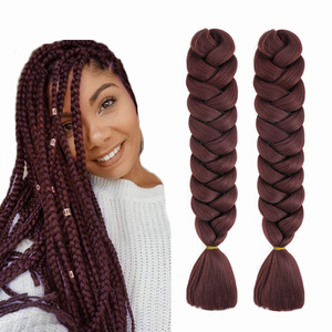 Extensiones de Cabello Sintético para Trenzas <span class=keywords><strong>Jumbo</strong></span> de 82 Pulgadas y 165 g, Venta al por Mayor - Product Image 1