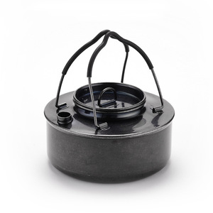 Hervidor de Agua para Senderismo de Acero Inoxidable de 900 ml, Olla para Hervir al Aire Libre, Resistente a Altas Temperaturas, Revestimiento Antiadherente Negro/Verde - Product Image 2
