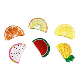 Fermagli per capelli Nina Fruit da 7 cm in plastica con design a frutta per donne e ragazze, accessori per capelli casual - Product Image 4