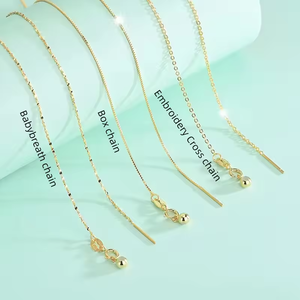 سلسلة فضية إيطالية 925 قابلة للتعديل بخرز منزلق ذات جودة عالية في مجوهرات الفضة - Product Image 4