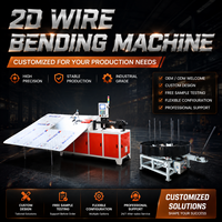 Máquina de conformado de alambre CNC 2D con personalización de sistema operativo multilingüe, solución personalizada para doblado de alambre metálico, dobladora de alambre 2D