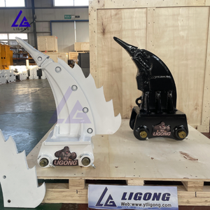 Décompacteur de racines léger pour excavatrice, idéal pour la construction routière, la rénovation de jardins <span class=keywords><strong>et</strong></span> le conditionnement du sol, avec ailettes arrière remplaçables - Product Image 2