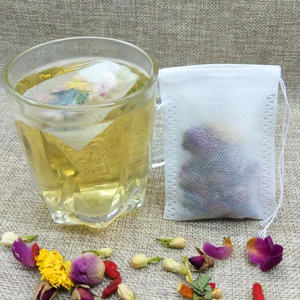 Kantong teh sekali pakai tali serut tidak ditenun pengiriman cepat Spot pabrikan tas obat Cina goreng pemisahan residu - Product Image 1