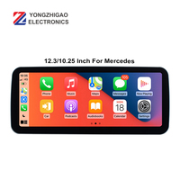 YZG Qualcomm 10,25 pulgadas 4 + 64GB Android 10 pantalla táctil Carplay DVD GPS Radio Multimedia para una clase W176 2013-2019