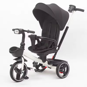 <span class=keywords><strong>Triciclo</strong></span> Plegable para Niños Bebés de 3 Ruedas <span class=keywords><strong>con</strong></span> <span class=keywords><strong>Mango</strong></span> Desmontable de 7 Pulgadas, Cochecito <span class=keywords><strong>Triciclo</strong></span> Infantil 2 en 1 - Product Image 6