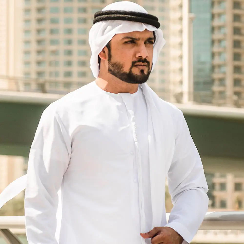 2023 neues Design Großhandel muslimisches Kleid Muslim Abaya Dubai Islamic Thobe für Männer