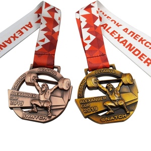 เหรียญรางวัลกีฬายกน้ำหนักแบบกำหนดเองราคาถูกจากโรงงานผลิตโดยตรง เหรียญทองสำหรับยกน้ำหนักแบบกำหนดเอง - Product Image 4