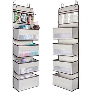 Wall Mount Hanging Organizer with 4 <b>Large</b> Pocket Organizers and 3 Small Pockets for Baby Essentials Toys Cosmetics and Sundries - Product Image 5