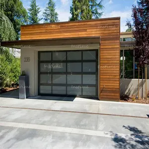 Instime çin üst tedarikçisi açık avrupa konut ev Modern garaj kapıları evler Villa