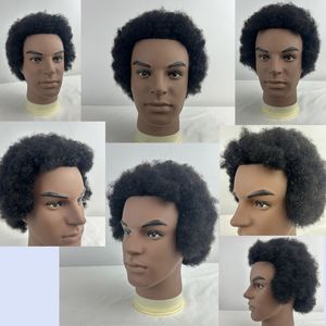Tête de mannequin 100% cheveux humains, tête d'entraînement, mannequin, pratique, <span class=keywords><strong>afro</strong></span>, cosmétologie, tête de poupée pour coiffeur avec support à pince - Product Image 5