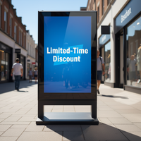 Affichage publicitaire numérique vertical à ouverture latérale, étanche IP65, totem LED double face pour extérieur, OEM ODM