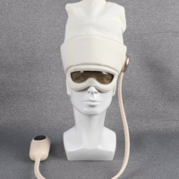 Masseur oculaire et crânien électrique chauffant réglable en gros pour soulager les maux de tête et favoriser le sommeil, dispositif anti-anxiété