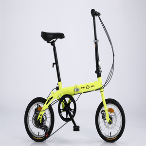 16-20 pollici telaio in acciaio al carbonio leggero a 7 marce bicicletta pieghevole da uomo da donna ciclo città adulto Velocipede con forcella in alluminio - Product Image 5