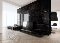 Dalle de marbre Nero Black Marquina naturel de luxe, polie, grande taille, pour panneaux muraux, carreaux de sol, comptoirs de cuisine, meubles de salle de bain