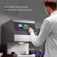 Distributeur de riz entièrement automatique QDMECH 30 kg, distributeur de nourriture intelligent 280 g pour riz cuit