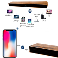 Barre de son en bois HoXen J-5106 120W RMS avec woofer 8'' + haut-parleurs 42,5'' pour télécommande et 2 micros sans fil AC110-240V pour la maison