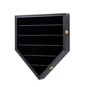 Vitrina <span class=keywords><strong>de</strong></span> <span class=keywords><strong>Madera</strong></span> Maciza Negra <span class=keywords><strong>para</strong></span> 30 Pelotas <span class=keywords><strong>de</strong></span> Béisbol, con Forma <span class=keywords><strong>de</strong></span> Plato <span class=keywords><strong>de</strong></span> Béisbol, con Cerradura, <span class=keywords><strong>para</strong></span> Montar en la Pared, con Protección UV - Product Image 5