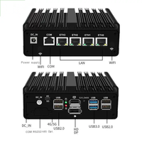 Mini PC Sin Ventilador 2025 N150 4xIntel I226 LAN 2.5G RAM DDR5 NVMe 4G 5G Firewall PfSense Router Software HDMI2.0 DP AES-NI OPNsense