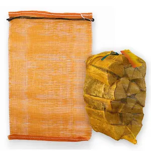 Norway High UV 180kly 40L 60L 80L1000L 1500L Virgin Pp Leno Circular Fire Wood Kindling Packing Mesh Bags