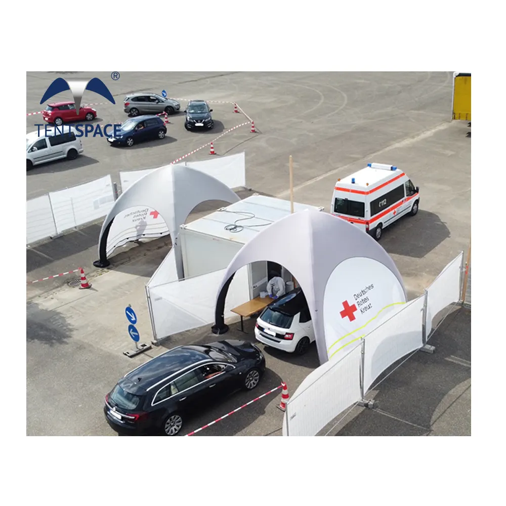 Аварийная надувная медицинская палатка 6x6M X форма надувная палатка для мероприятия