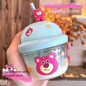 <span class=keywords><strong>Set</strong></span> Regalo Tazza in Vetro per Bambini con Cannuccia, Design Orsetto Fragola, per Latte e <span class=keywords><strong>Colazione</strong></span> - Product Image 6