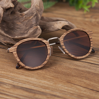 Expédition Rapide Lunettes de Soleil Unisexe en Bois Polarisées de Haute Qualité avec Logo Personnalisé et Design Cœur Métallique – Vente en Gros à Prix Abordable