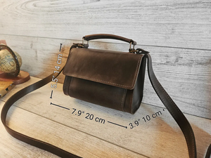 Personalized <b>Small</b> <b>Leather</b> Crossbody Bag for Women Handmade <b>Purse</b> Cute Shoulder Handbag Stylish Gift for Her - Product Image 3