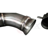 Système d'échappement arrière en acier inoxydable Vortex pour Ferrari F12berlinetta 6.3L avec embouts quadruples chromés et système de tuyauterie assemblé
