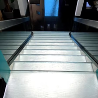 VIKO 2024 Escalier incurvé en ardoise blanche pure de qualité supérieure Escalier en colimaçon LED pour l'intérieur