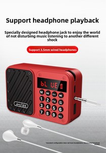 Loa <span class=keywords><strong>Radio</strong></span> <span class=keywords><strong>FM</strong></span> Mini Di Động với USB/TF/<span class=keywords><strong>FM</strong></span> Gurbani - Product Image 5