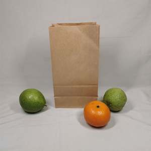 Bolsas de Papel Desechables Hechas en Fábrica, Bolsas de Papel de Grado Alimenticio, Bolsas de Entrega para Pedidos a Domicilio, Logotipos Personalizados - Product Image 1