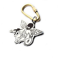 Pendentifs collier ailes d'ange noires pour hommes et femmes, breloques pour sac, accessoires de bijoux DIY
