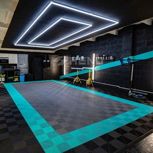 กระเบื้องปูพื้นแบบโมดู<span class=keywords><strong>ล</strong></span>าร์ขนาด 40x40 ซม. ติดตั้งง่าย กระเบื้องแบบประกบกันได้ แข็งแรง เหมาะสำหรับปูพื้นโรงรถ - Product Image 1