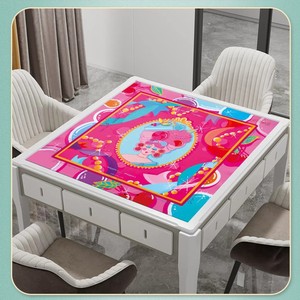 Tappetino da Mahjong in Stile Americano con Blocchi di Colore, Antiscivolo in Gomma, Silenzioso e Assorbente, Disponibile in Cina per la Vendita all'Ingrosso - Product Image 3