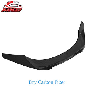 Convient pour Toyota GR Supra A90 A91 2020-2026 Aileron de coffre style V Noir brillant Fibre de carbone sèche - Product Image 2