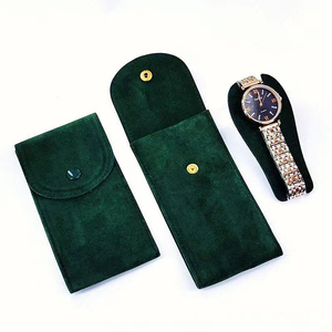 Bolsa Organizadora de Viaje para Relojes con Funda de Terciopelo Personalizada, Bolsa para Relojes de Cuero de Gamuza, Bolsa para Joyas de Microfibra de Gamuza, para Perfumes Finos - Product Image 5