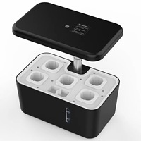 Système de culture de plantes LED pour jardin d'intérieur moderne, hydroponie, aquarium intelligent, cactus en verre Kris, en plastique, Zhejiang