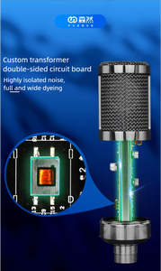 Microphone à condensateur professionnel haut de gamme <span class=keywords><strong>TF11</strong></span> à large diaphragme, 48V, métal, XLR, câblé, pour enregistrement, chant, équipement sonore live - Product Image 2