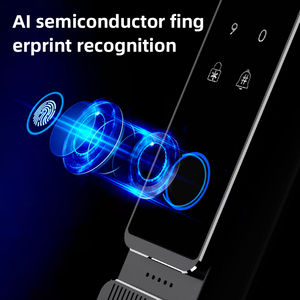Prix usine serrure de porte coulissante en aluminium étanche Wifi Tuya serrure intelligente avec caméra serrures à combinaison numériques pour Double porte - Product Image 5