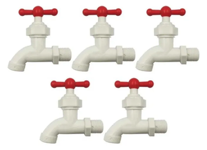 Robinet mural classique <span class=keywords><strong>sud</strong></span>-américain à poignée unique en PVC et PP, robinet de lavabo poli, robinets de cuisine, robinets à bec - Product Image 2