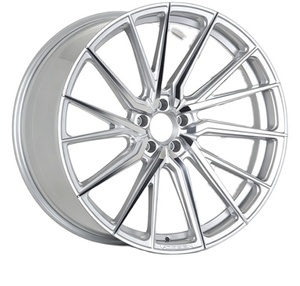 Jantes en alliage forgé chromées concaves profondes 18-21 pouces 5x112, directement de l'usine, pour <span class=keywords><strong>Audi</strong></span> <span class=keywords><strong>S3</strong></span> S4 S5 A5 A8 Q5 Q7, jantes de luxe modifiées pour voitures - Product Image 2