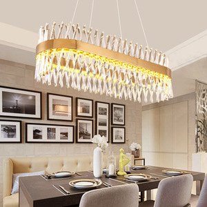 Villa Fancy Lustre Suspendu avec LED Cristal Cercle Anneau Pendentif Lumière pour Hôtel Salon Taille Moyenne - Product Image 6