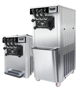 New Style Automatic 3 Flavor Soft Ice Cream Machines BLG Commercial Automatic Stainless Steel Desktop Ice Cream Machine - Product Image 2