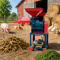 Broyeur électrique d'aliments secs et humides pour l'élevage de poulets, canards, oies et porcs - Équipement de fabrication de pâtes à base de paille pour l'alimentation animale